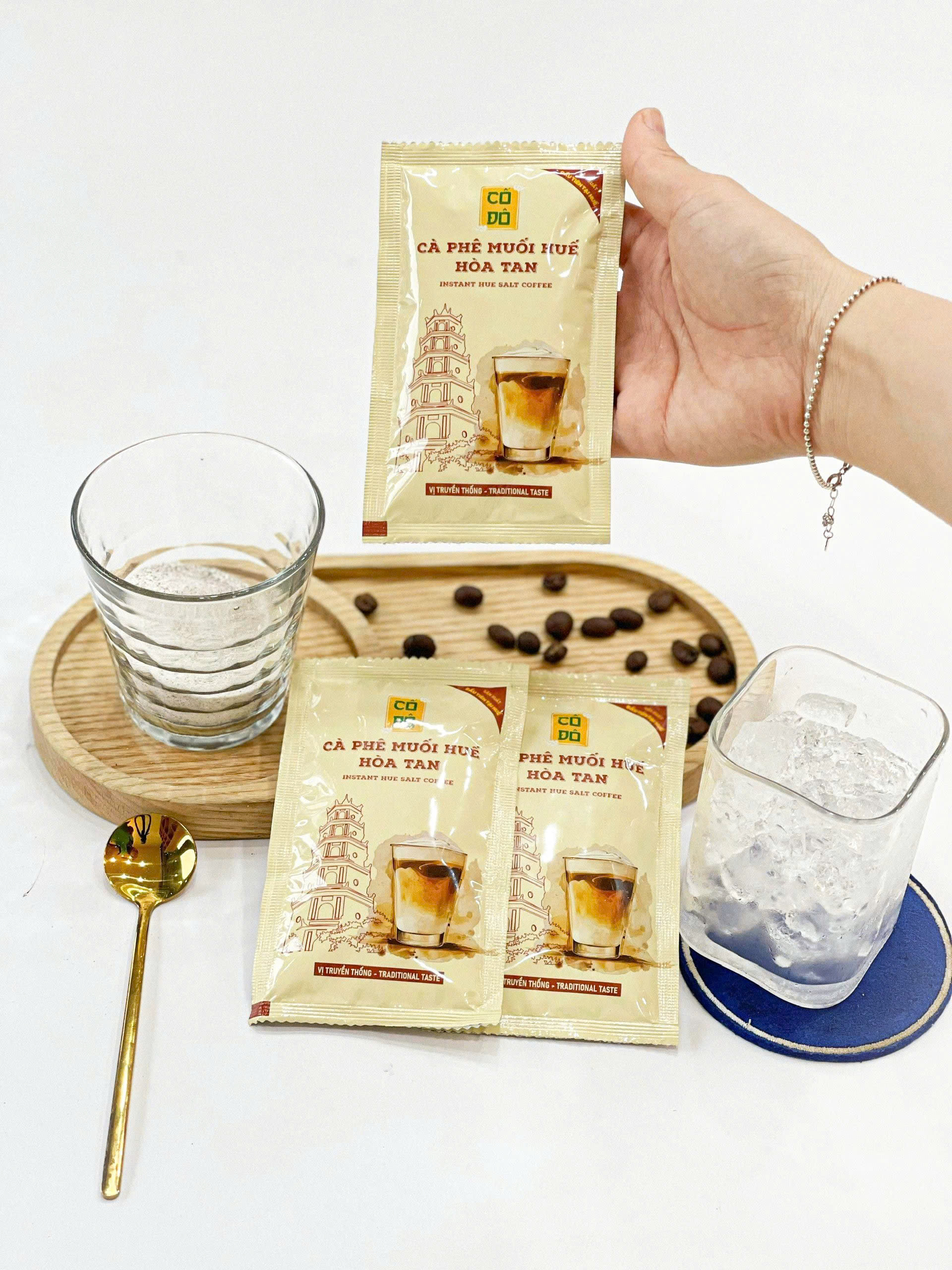 [MUA 1 DÂY TẶNG 1 GÓI] Dây 10 Gói Cà Phê Muối Huế Hòa Tan (10 gói x 18g)